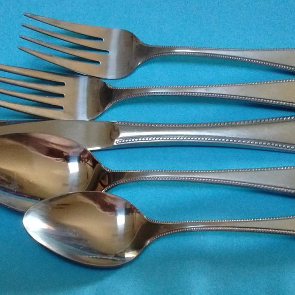 ROYAL ELEGANCE Vintage 5 Piece Flatware Set Service for Four Interpur Japan NNB - Picture 2 of 15